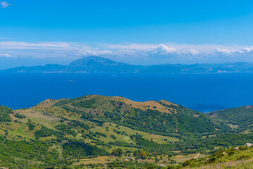 Mirador del Estrecho offering a view to Gibraltar, Spain.