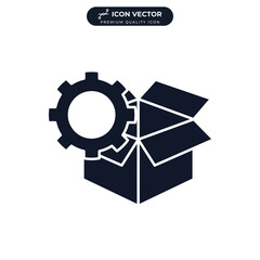 processing order icon symbol template for graphic and web design collection logo vector illustration