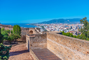 Gibralfaro castle in the Spanish town Malaga.