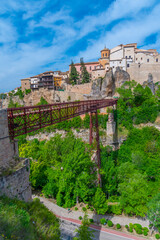 San Pablo bridge over river Huecar in Cuenca, Spain.