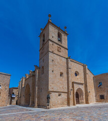 Majestic cathedral in Spanish town Caceres