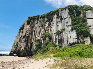 cliff and sea