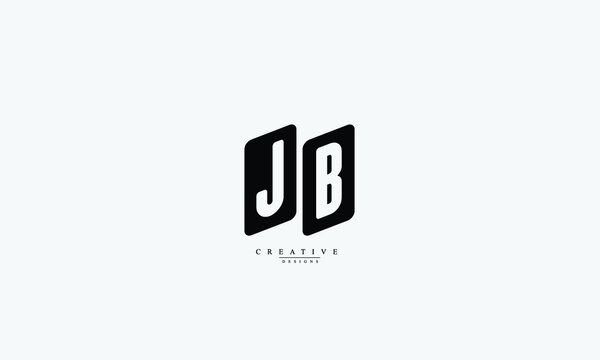 Alphabet Letters Initials Monogram Logo JB BJ J B