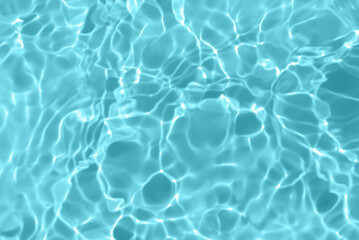 Abstract background. Closeup of blue transparent clear calm water surface texture with splashes and bubbles. Trendy abstract summer nature background. for a product, advertising,text space