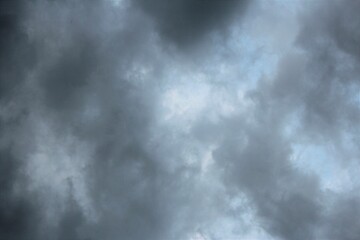 Thunderstorm clouds during spring