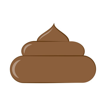 Poop, great design for any purposes. Food illustration. Vector illustration. stock image.