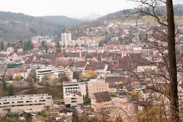 Fototapeta na wymiar Welcome to Liestal, the fascinating cantonal capital of Baselland. Small town was already a lively market and stage stop in the Middle Ages and popular with locals and visitors alike. Until today. 