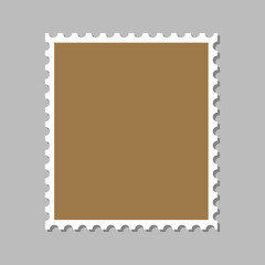 Empty postage stamp vector illustration 