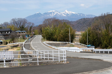 View of Mt. Yatsugatake from Hokuto City