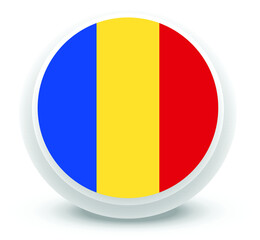 Fototapeta premium chad Flag Vector