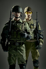 Fototapeta premium well armed soldiers