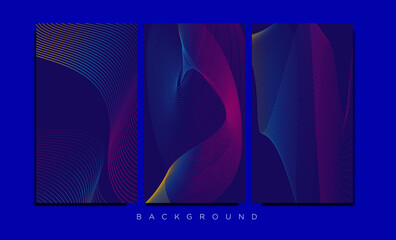 Color abstract line technology background. color technology line illustration.