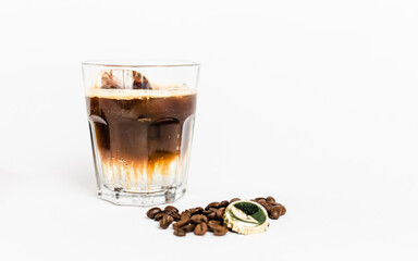 Espresso Tonic Coffee Drink in Glass