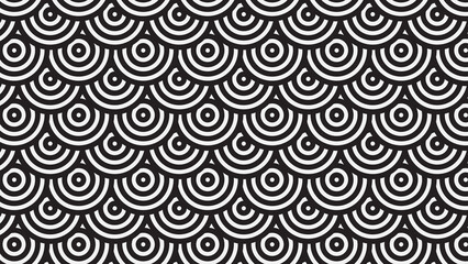 circle shape striped background flowing down