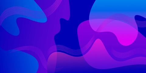 Gradient color background design. Abstract geometric background with liquid shapes. Cool poster background design.
