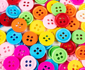 Fototapeta na wymiar Colorful sewing buttons background