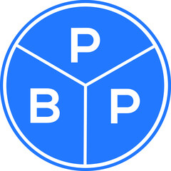 PBP letter logo design on black background. PBP  creative initials letter logo concept. PBP letter design.