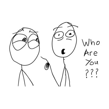 conversation sticker design. Stickman message design. Good for sticker, comic and the other. Basic element graphic design