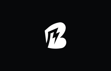 Lightning Letter B  Logo Letter Business Template Vector icon