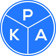 PKA letter logo design on black background. PKA  creative initials letter logo concept. PKA letter design.