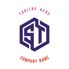 ST  lettering logo is simple, easy to understand and authoritative