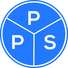 PPS letter logo design on white background. PPS  creative circle letter logo concept. PPS letter design.