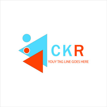 CKR letter logo creative design with vector graphic