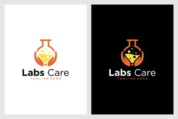 laboratory care logo design