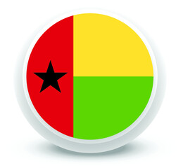 guinea bissau Flag Vector.