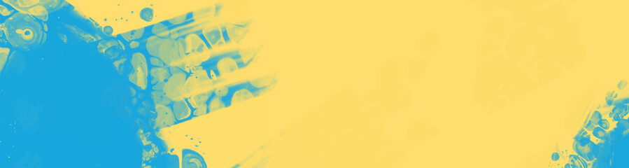 Abstract Blue Yellow paint Background. Vector illustration design