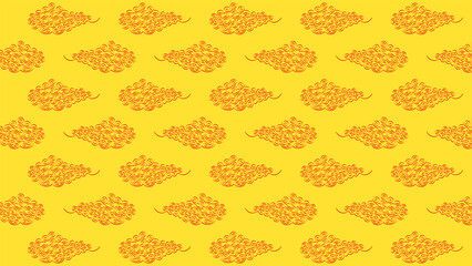 抽象的な雲柄の背景用イラスト