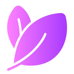 leaf gradient icon