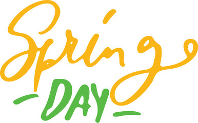 Obraz premium Spring hand drawn lettering