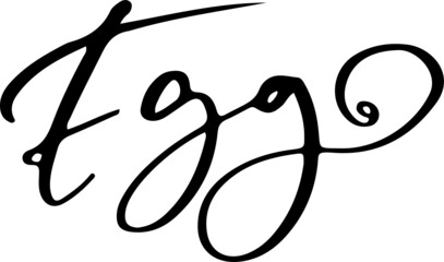 Happy Easter black handwritten calligraphy vector set