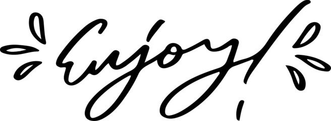 Happy Easter black handwritten calligraphy vector set