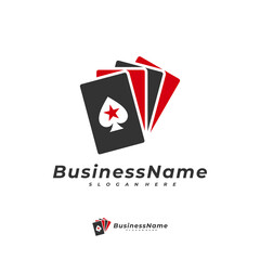 Poker star logo vector template, Creative Gambling logo design concept