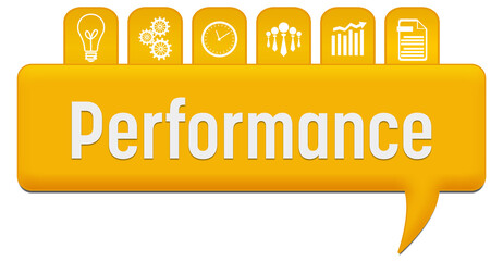Performance Yellow Comment With Symbols On Top 