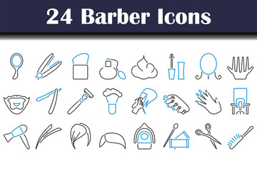 Barber Icon Set