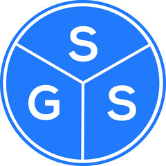 OGS letter logo design on white background. OGS  creative circle letter logo concept. OGS letter design.