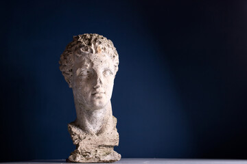 Ancient greek sculpture, statue of hero