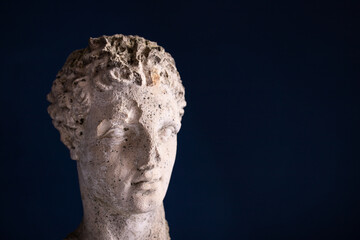 Fototapeta na wymiar Ancient greek sculpture, statue of hero
