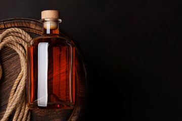 Bottle with rum