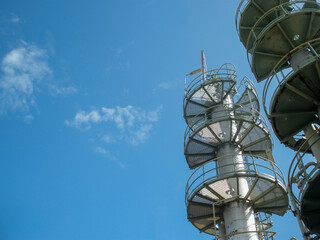 plant petrochemical  In the daytime with copy space on top.