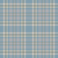 Plaid seamless pattern. Check fabric texture. Vector textile print.