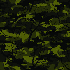 Hunting pattern for clothes. Vector pattern. Print for printing.