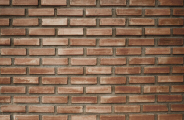 Obraz premium A square brown brick wall interior background sets the scene for the show.
