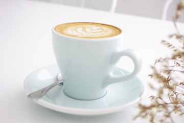 coffee cup latte art