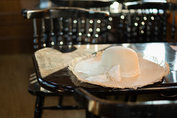 hat on the table, vacation, relax time