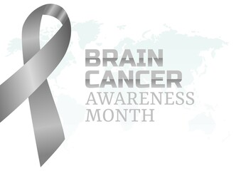 vector graphic of brain cancer awareness month good for brain cancer awareness month celebration. flat design. flyer design.flat illustration.