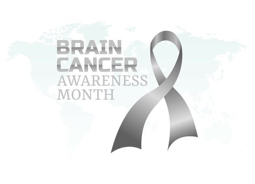 vector graphic of brain cancer awareness month good for brain cancer awareness month celebration. flat design. flyer design.flat illustration.